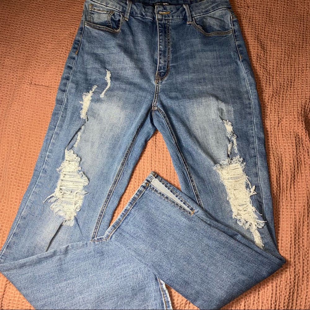 Slit Jeans Fashionova Size 15